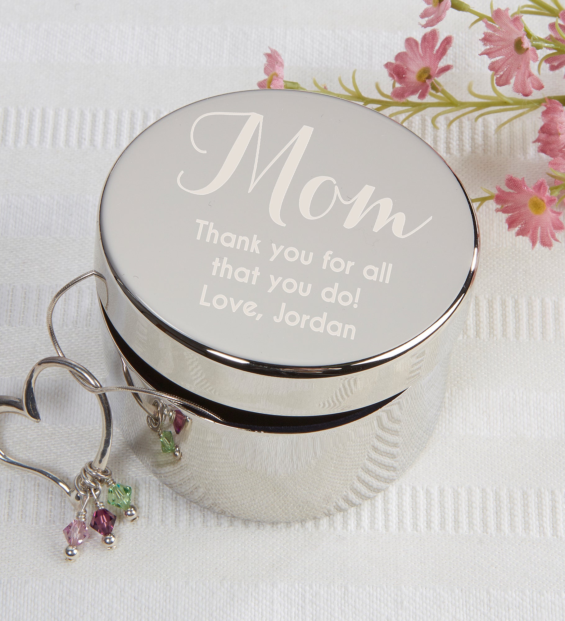 To My Mother Personalized Jewelry Box